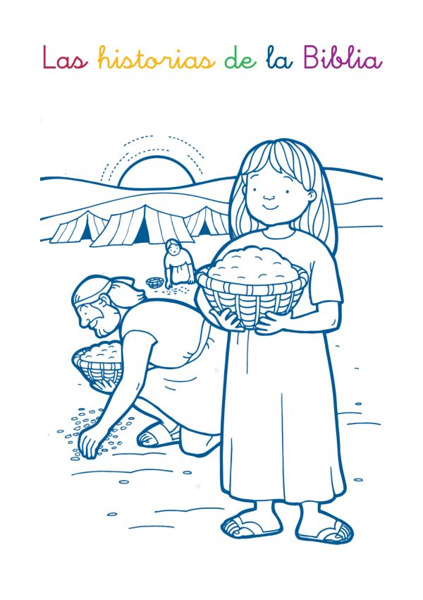 Portada de Las historias de la Biblia para colorear