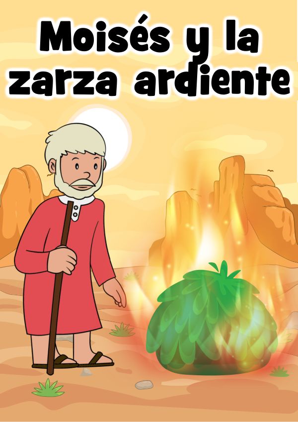 Portada de Moisés y la zarza ardiente