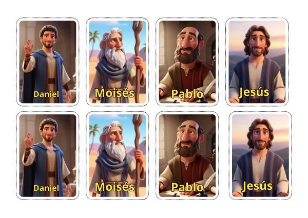 Portada de Memoria de personajes bíblicos