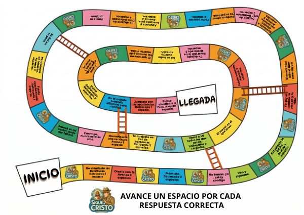 Portada de Sigue a Cristo (juego de tablero)
