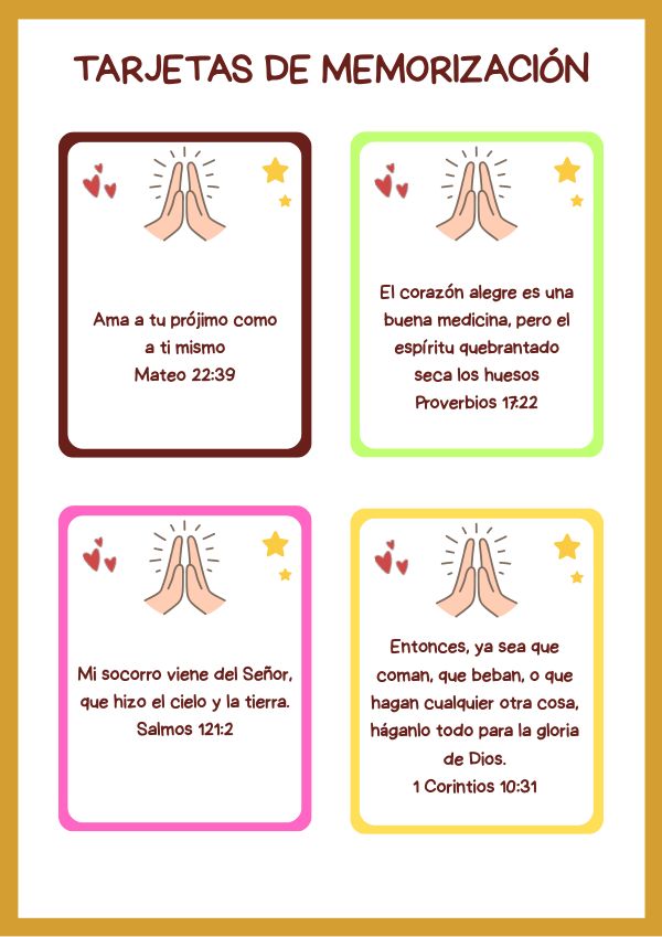 Portada de Tarjetas para memorizar versículos